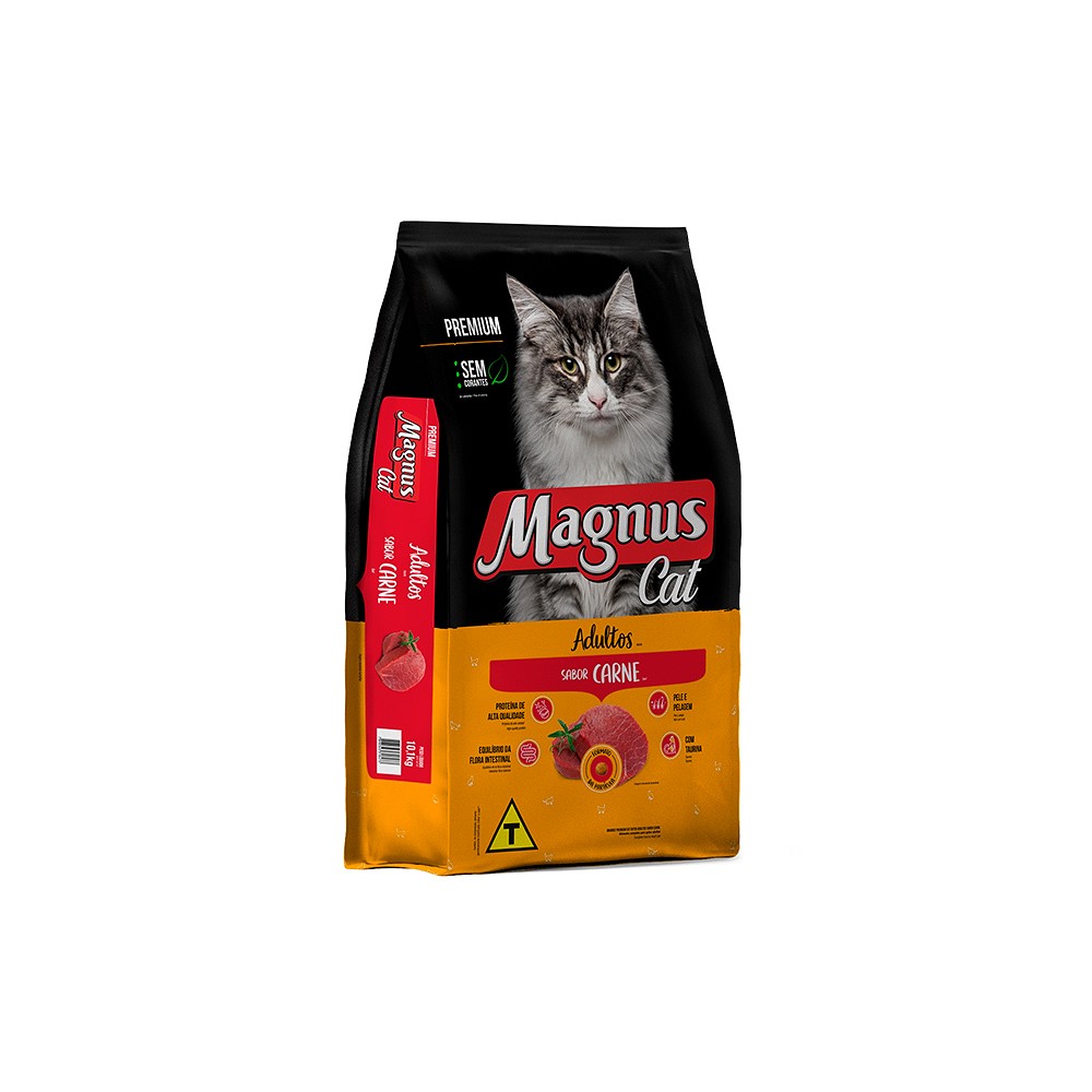 Ração Magnus sabor Carne para Gatos Adultos