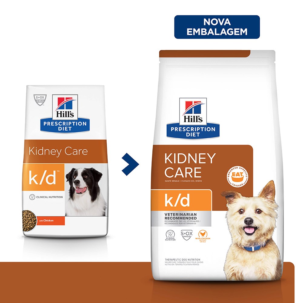 Ração Hill's Prescription Diet K/D para Cães Adultos - Cuidado Renal