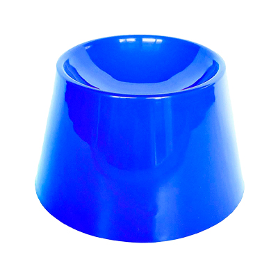 Comedouro Alto Pet Games Cat Eat Azul para Gatos U