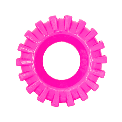 Brinquedo Furacão Pet Pneu Rally Especial Rosa para Cães P