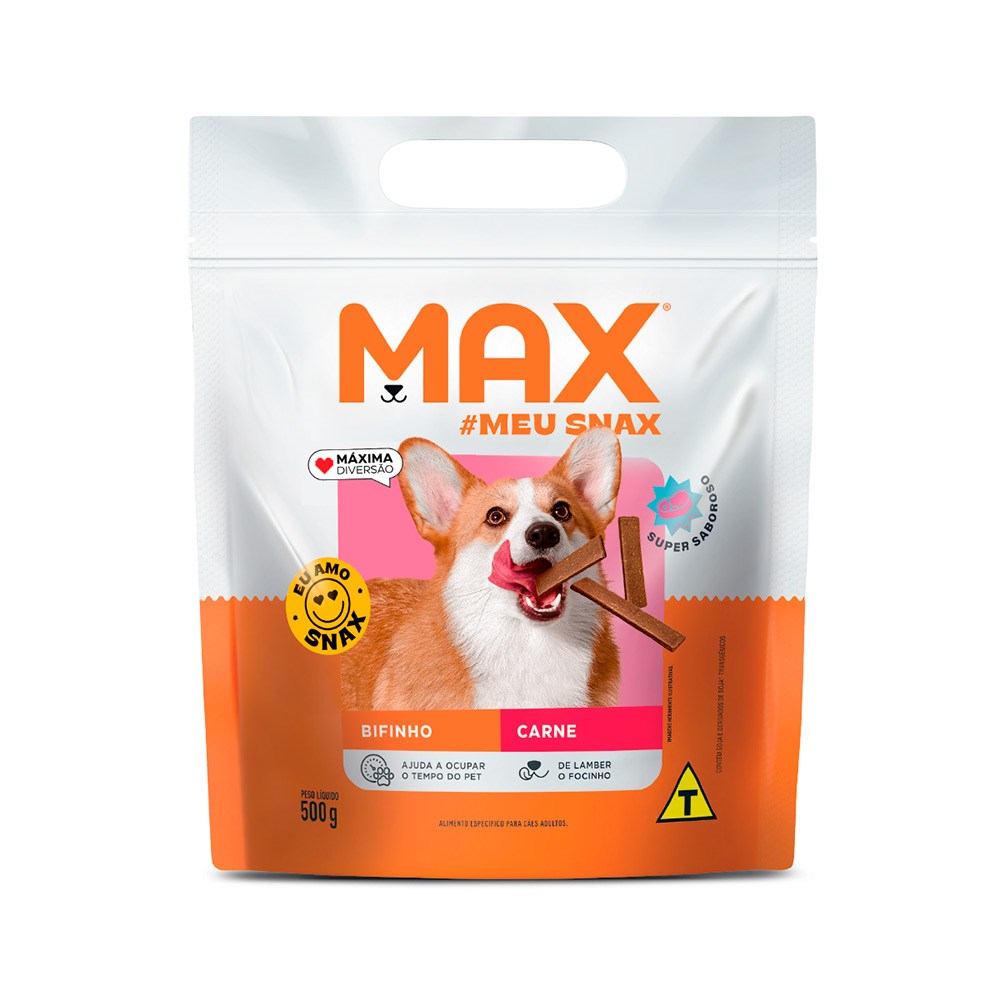 Snack Max Bifinho Carne para Cães Adultos