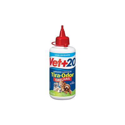 Limpa Orelhas Pet Vet+20 para Cães e Gatos 120ml