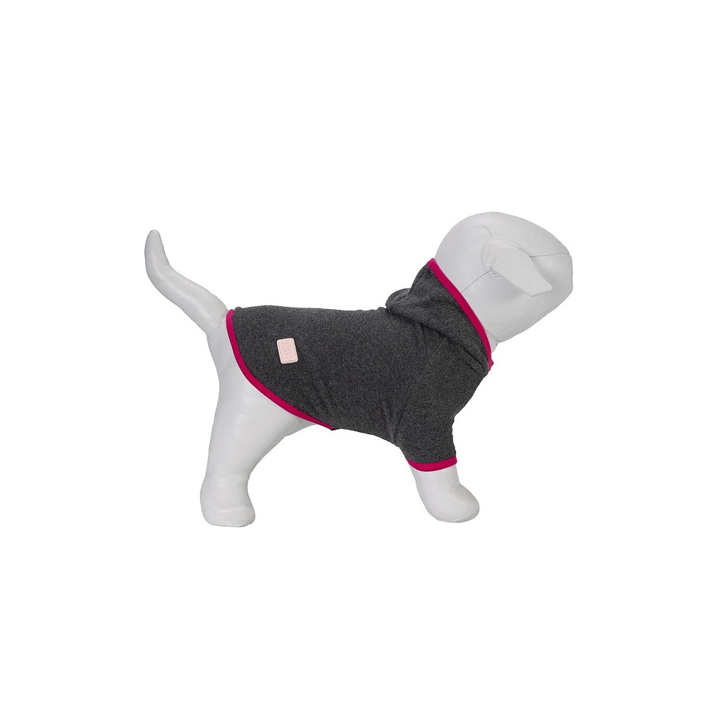 Casaco Urban Puppy Fleece Glacê Capuz Chumbo para Cães e Gatos