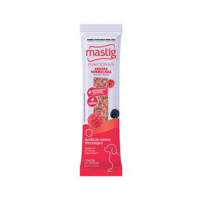 Snack Mastig Barra Funcional Frutas Vermelhas para Cães 60g
