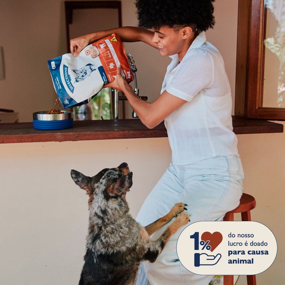 Ração Selections For Pet para Cães Filhotes Mini/Pequenos sabor Frango