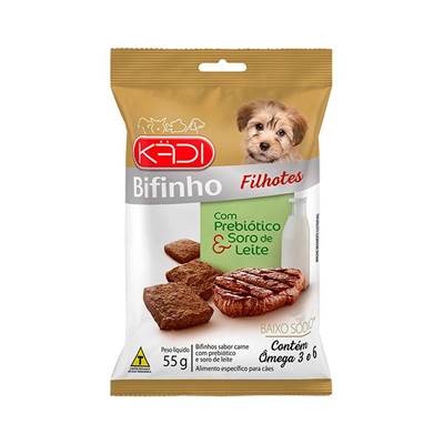 Snack Kadi para Cães Filhotes sabor Carne 55g