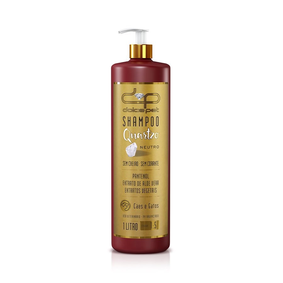 Shampoo Dolce Pet Quartzo Neutro para Cães e Gatos