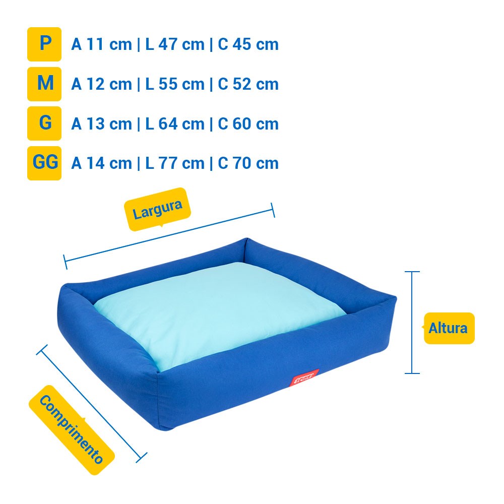 Cama Spike Sea para Cães e Gatos