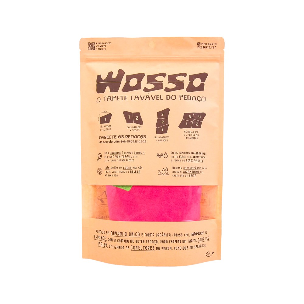 Tapete Higiênico Lavável Wosso Rosa
