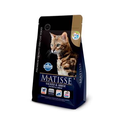 Ração Farmina Matisse para Gatos Adultos Sabor Salmão e Arroz 7,5kg