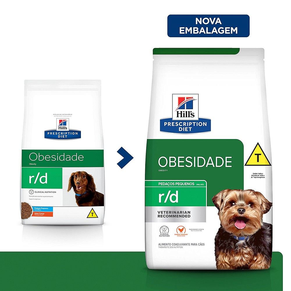 Ração Hill's Prescription Diet R/D para Cães Adultos Pedaços Pequenos - Redução de Peso