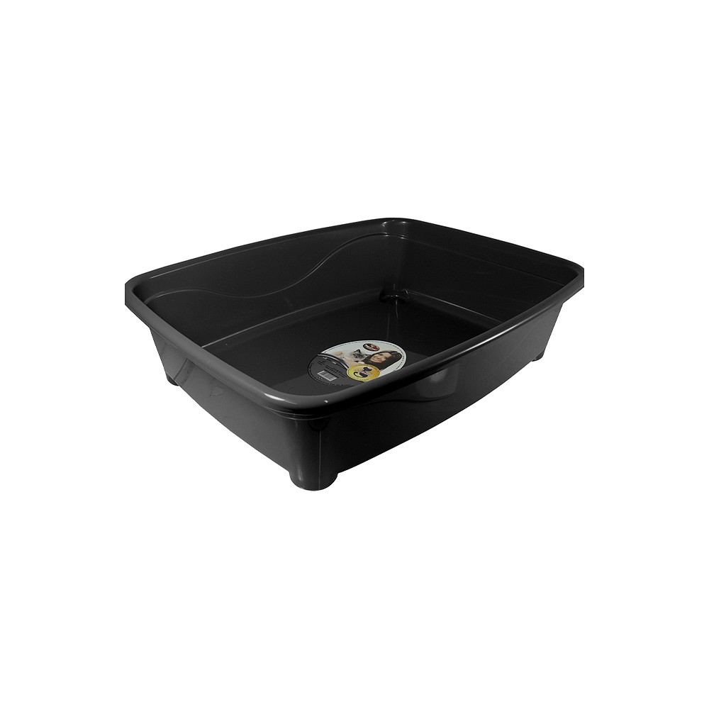 Bandeja Sanitária Furacão Pet Classic Preto para Gatos