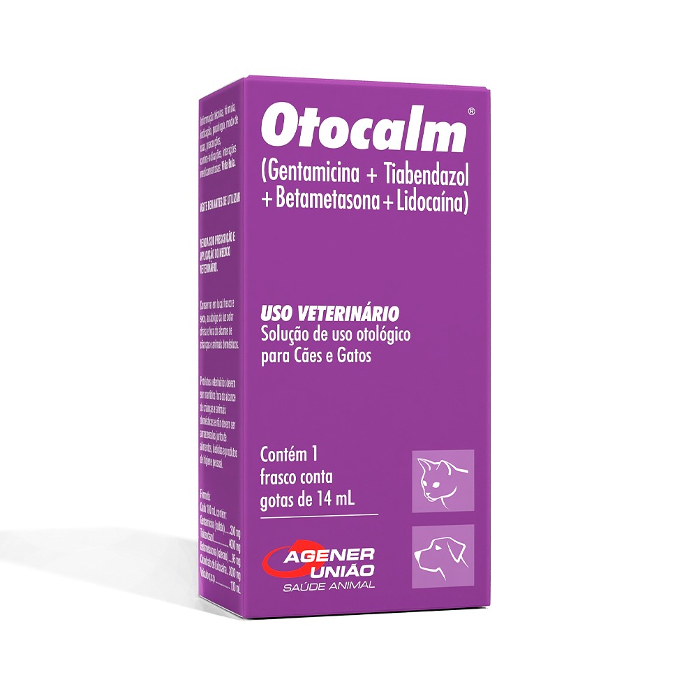 Solução Otológica Otocalm para Cães e Gatos