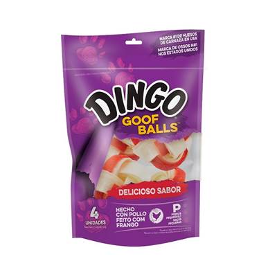 Osso Dingo para Cães Goof Balls 4 unidades