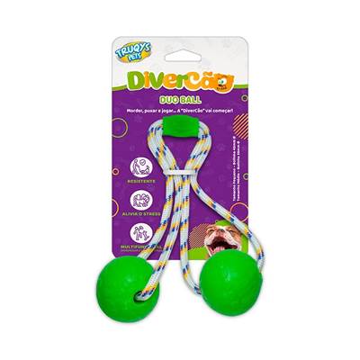 Brinquedo Truqys Duo Ball Pet Verde P