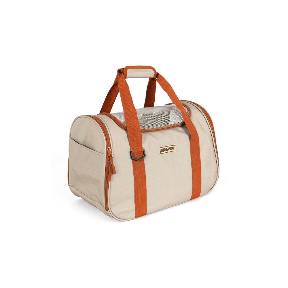 Bolsa de Transporte Up4You Bege para Cães e Gatos