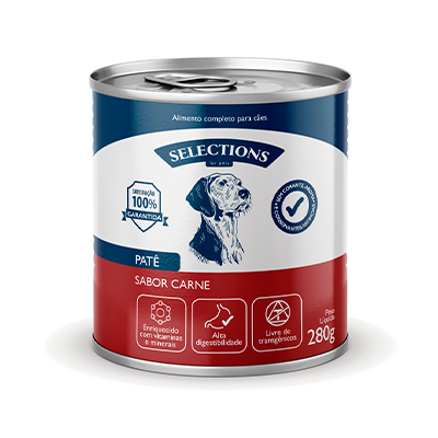 Patê Selections For Pets para Cães sabor Carne 290g