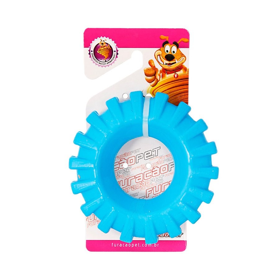 Brinquedo Furacão Pet Pneu de Rally Azul para Cães