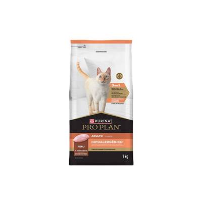 Ração Purina ProPlan Hipoalergênico para Gatos Adultos sabor Peru 7,5kg