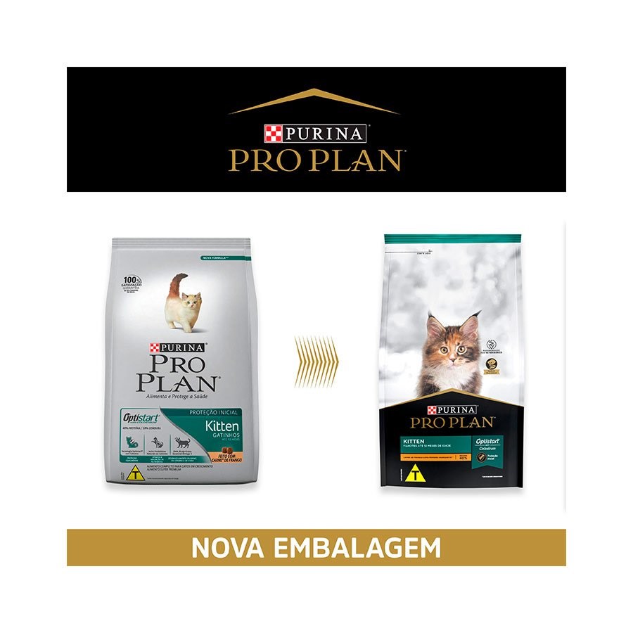 Ração Pro Plan Kitten para Gatos Filhotes sabor Frango & Arroz