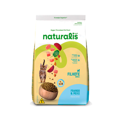Ração Naturalis Gatos Filhotes Frango e Peixe 10,1kg