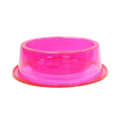 Comedouro Pet Toys Antiformiga Rosa com Glitter 300ml
