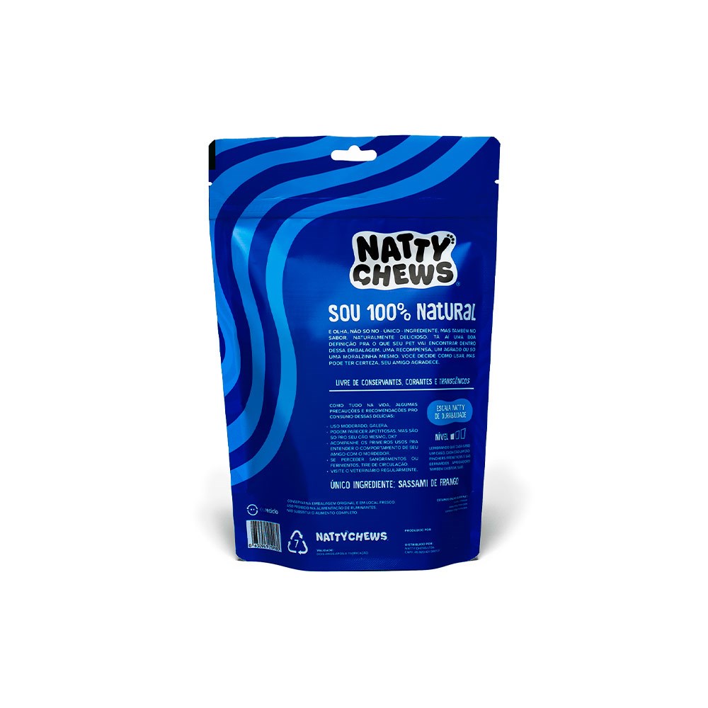 Petisco Natty Chews Sassami de Frango para Cães - 80g