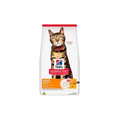 Ração Hill's Science Diet Light para Gatos Adultos 7,26kg