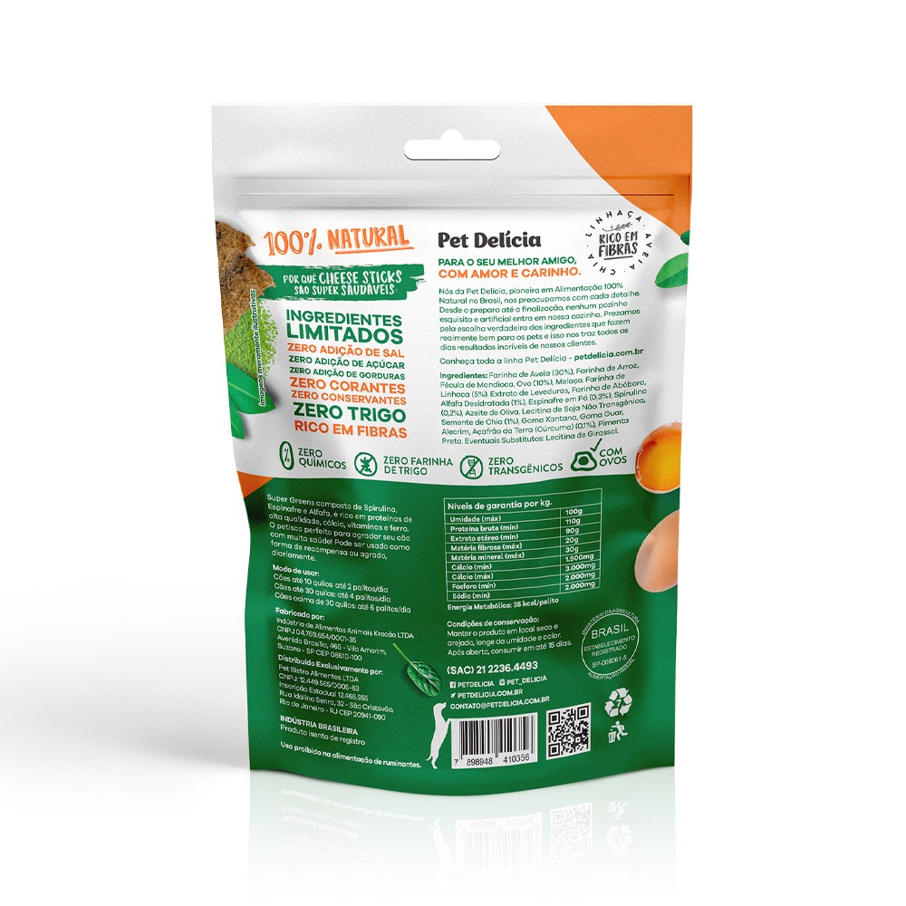 Petisco Pet Delícia Super Greens