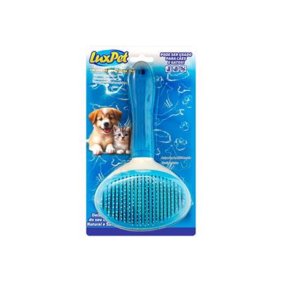 Rasqueadeira Luxpet Pelos Curtos e Médios para Cães e Gatos U