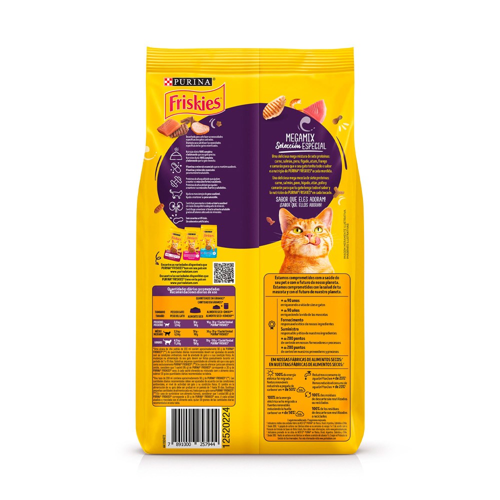 Ração Friskies Megamix para Gatos Adultos Castrados