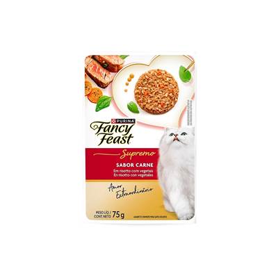 Ração Úmida Fancy Feast para Gatos Adultos Sabor Carne