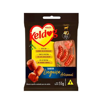 Bifinho Keldog Gourmet Linguiça Artesanal para Cães