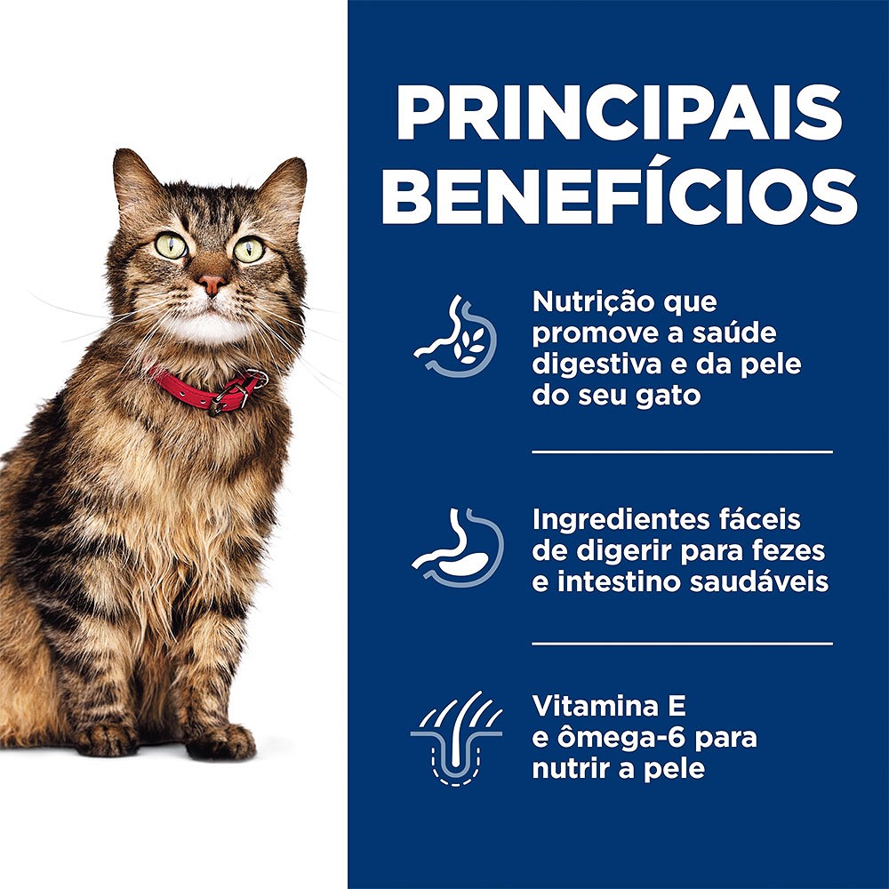 Ração Hill's Science Diet Pele Sensível para Gatos Adultos sabor Frango