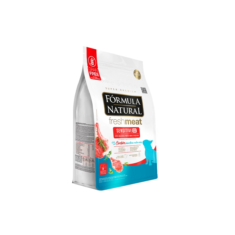 Ração Fórmula Natural Fresh Meat para Cães Sensíveis de Porte Mini e Pequeno