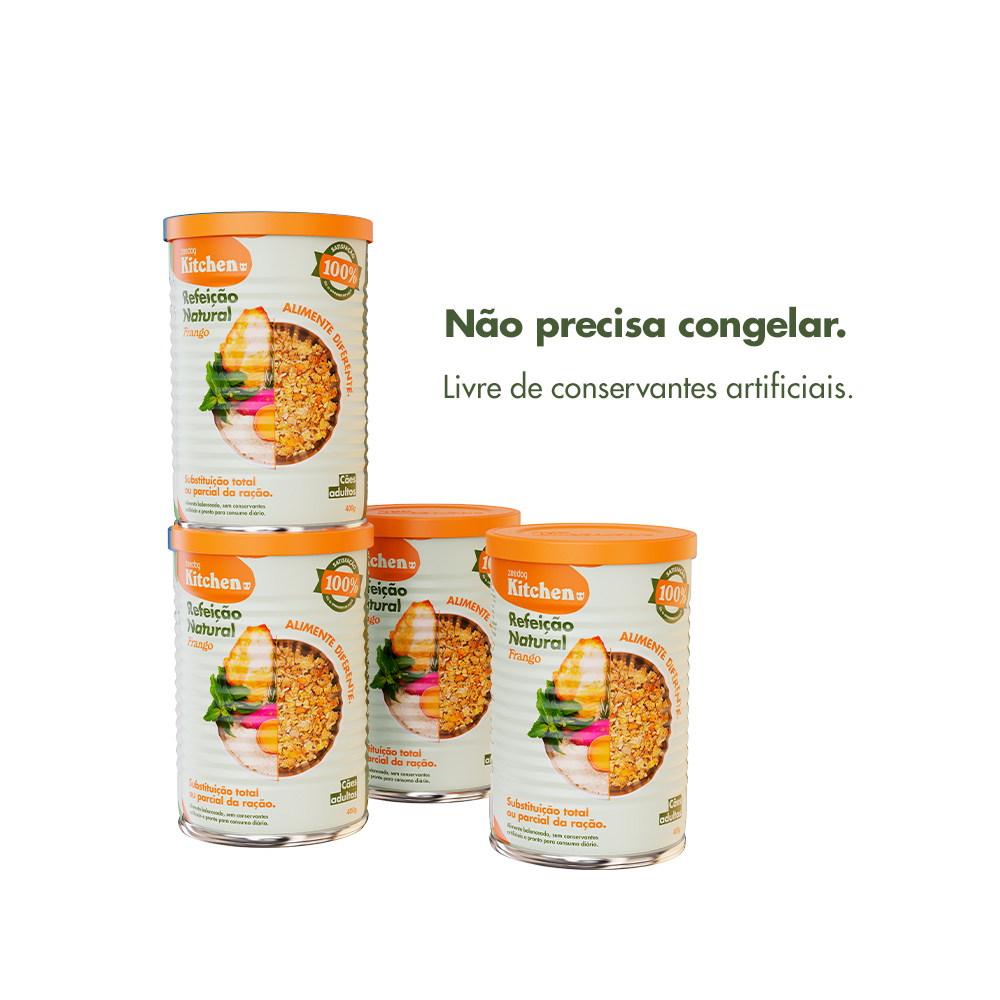 oz★親子セット Lata Zee.Dog Kitchen para Cães Adultos sabor Frango - Refeição