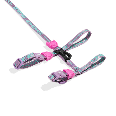 Peitoral com Guia para Gatos Jacquard Aura U