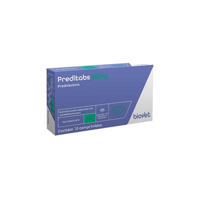 Preditabs Prednisolona 20mg para Cães e Gatos 10 Comprimidos 20mg