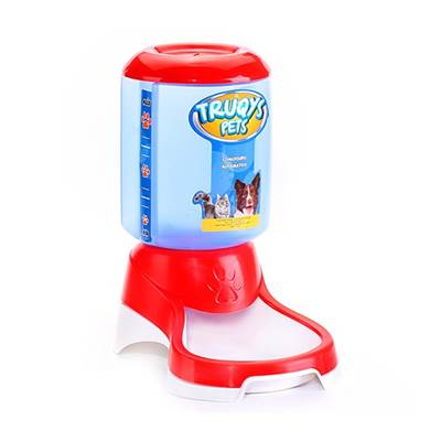 Comedouro Automático Truqys Galão para Cães e Gatos Vermelho U