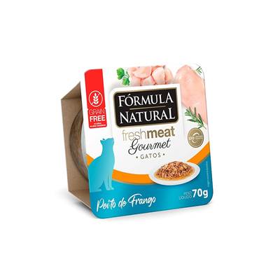 Ração Úmida Fórmula Natural Fresh Meat Gourmet para Gatos sabor Frango 70g