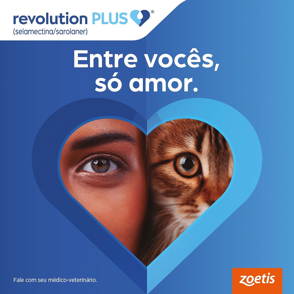 Antiparasitário Revolution Plus Zoetis para Gatos de 2,6 kg a 5 kg - 0,5 ml