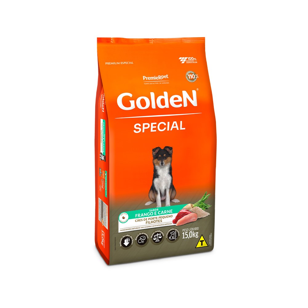 Ração GoldeN Special para Cães Filhotes de Porte Pequeno sabor