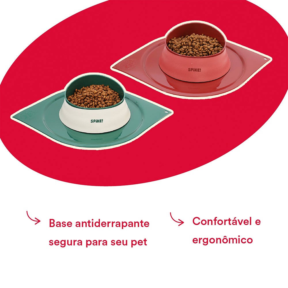 Jogo Americano Spike Vermelho para Cães