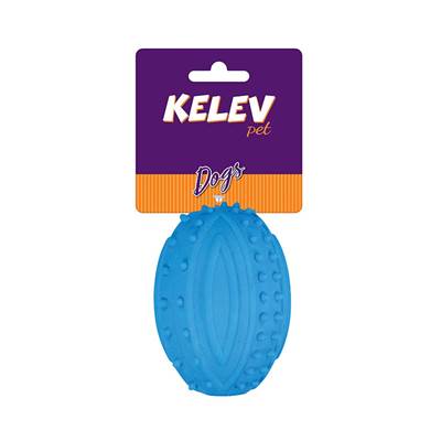 Brinquedo Jambo Kelev Mordedor Football Espinho Azul para Cães U
