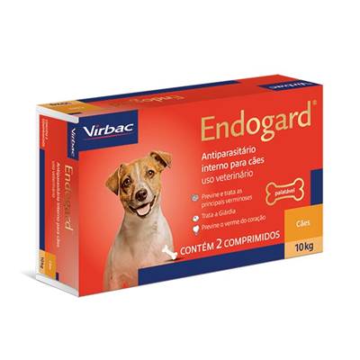 Vermífugo Endogard para Cães até 10kg 6 comprimidos