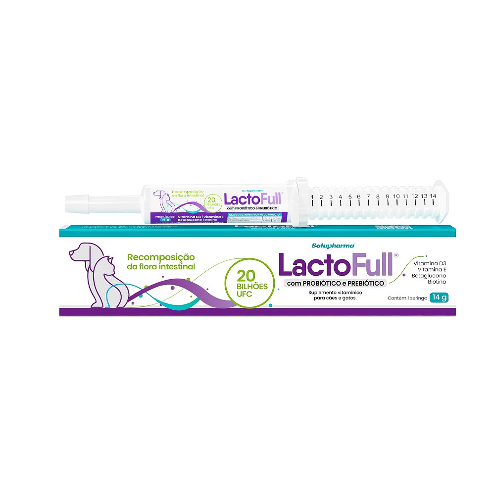 Suplemento Vitamínico Botupharma para Cães e Gatos Lacto Full