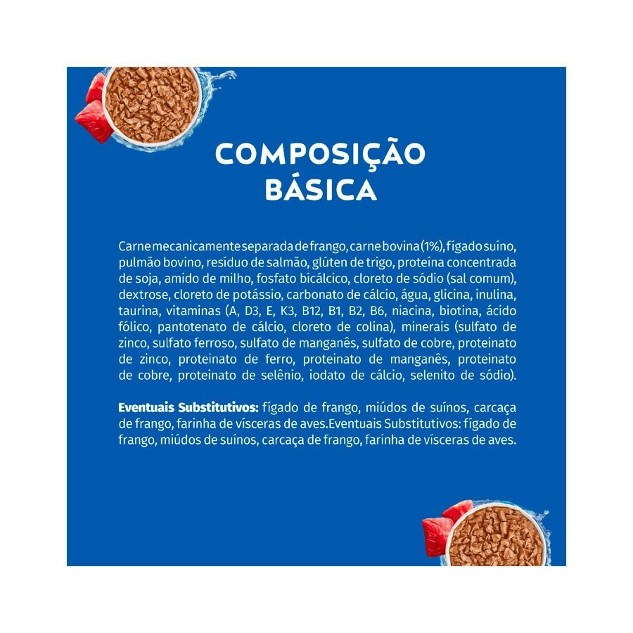 Ração Cat Chow Sachê para Gatos Castrados sabor Carne ao Molho
