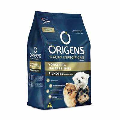 Ração Origens Raças Especificas para Filhotes de Yorkshire, Maltês e Spitz 1kg
