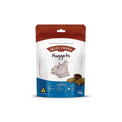 Snack Selections Nugget Salmão para Gatos 60g