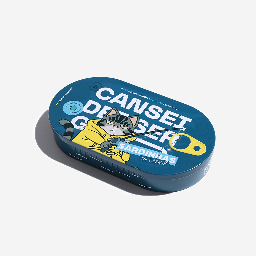 Brinquedo Cansei de Ser Gato Sardinhas de Catnip em Lata | Imagem 0